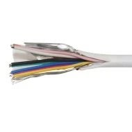Καλώδιο συναγερμού 8x0.22mm² λευκό 4 ζευγών προέκτασης τηλεφώνου με θωράκιση