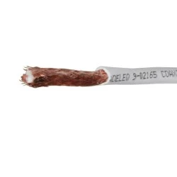 Καλώδιο TV δορυφορικό 96x0.12mm² RG6U C-C ομοαξονικό λευκό Ιταλίας με πλέγμα και φύλλο χαλκού