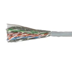Καλώδιο μεταφοράς δεδομένων - Data FTP 4X2X24AWG (KAT. -5e) γκρι στροφείο 305m