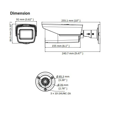 Κάμερα Turbo HD (HDTVI) Hikvision DS-2CE16H0T-IT3ZF 2.8~13,5mm 5MP IR 40m OSD σειρά H0T Κάμερα Turbo HD (HDTVI) Hikvision DS-2CE16H0T-IT3ZF 2.8~13,5mm 5MP IR 40m OSD σειρά H0T