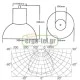 Φωτιστικό καμπάνα Ø380mm για λάμπες E27 125W MBF υδραργύρου με πυκνωτή 