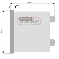 Καταγραφικό θερμοκρασίας πίνακα APLISENS PMS-90R8 με 8 κανάλια 96x96 & καταγραφή σε USB