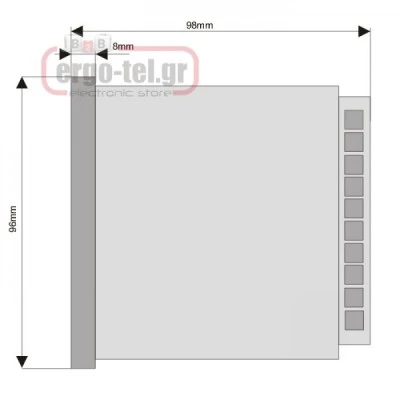 Καταγραφικό θερμοκρασίας πίνακα APLISENS PMS-90R1 με 1 κανάλι 96x96 & καταγραφή σε USB