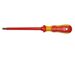 Κατσαβίδι ίσιο VDE 1000V 1.2x6.5x150 mm με κίτρινη μαλακή λαβή NWS Γερμανίας