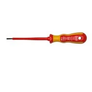 Κατσαβίδι ίσιο VDE 1000V 0.5x3x100 mm με κίτρινη μαλακή λαβή NWS Γερμανίας