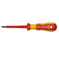 Κατσαβίδι σταυρός VDE 1000V PH Νο1 80mm με κίτρινη μαλακή λαβή NWS Γερμανίας Κατσαβίδι σταυρός VDE 1000V PH Νο1 80mm με κίτρινη μαλακή λαβή NWS Γερμανίας