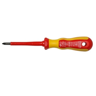 Κατσαβίδι σταυρός VDE 1000V PH Νο1 80mm με κίτρινη μαλακή λαβή NWS Γερμανίας
