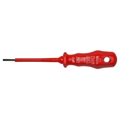 Κατσαβίδι ίσιο VDE 1000V 0.4x2.5x75 mm με κόκκινη λαβή NWS Γερμανίας