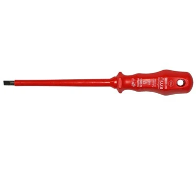 Κατσαβίδι ίσιο VDE 1000V 1.2x6.5x150 mm με κόκκινη λαβή NWS Γερμανίας