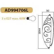 ΠΛΑΦΟΝΙΕΡΑ CHAPLIN ΛΕΥΚΗ ΜΕ ΣΧΕΔΙΑ Φ40CM 3ΧE27 40W IP20 ΠΛΑΦΟΝΙΕΡΑ CHAPLIN ΛΕΥΚΗ ΜΕ ΣΧΕΔΙΑ Φ40CM 3ΧE27 40W IP20