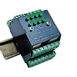 Κλεμορελέ 8 καναλιών 24V DC Cronos Electronics TR-68G 52x74x95 mm