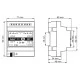 Universal ΚΝΧ dimmer δύο καναλιών 300W ανά κανάλι KNX DIM 21 SATEL για ρύθμιση & ντιμμάρισμα φωτισμού 7x9.2x6cm