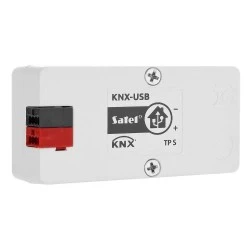USB interface KNX-USB SATEL για τη διασύνδεση υπολογιστή με KNX bus για προγραμματισμό 67×34×21 mm