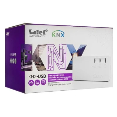 USB interface KNX-USB SATEL για τη διασύνδεση υπολογιστή με KNX bus για προγραμματισμό 67×34×21 mm