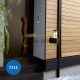 Φωτιστικό απλίκα κυλινδρικό λευκό 24cm με σκίαστρο & βάση για λάμπες E27 στεγανό IP44