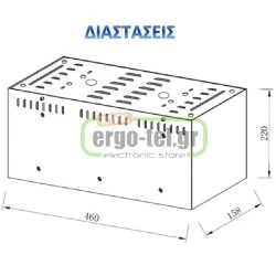 ΦΩΤΙΣΤΙΚΟ ΟΡΟΦΗΣ ΕΠΙΤΟΙΧΟ ΚΟΝΣΟΛΑΣ ΤΡΙΠΛΟ ΓΚΡΙ ΚΙΝΗΤΟ ΑΛΟΥΜΙΝΙΟΥ ΧΑΜΗΛΟΥ ΠΡΟΦΙΛ ΓΙΑ ΛΑΜΠΕΣ AR111