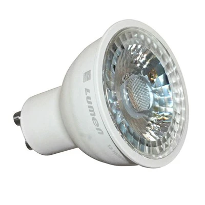 Λάμπα led ισχύος GU10 5W 230V ντιμαριζόμενη 6200k ψυχρό λευκό φως δέσμης 30° 500 lumen Economy