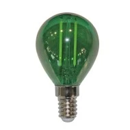 Διακοσμητική λάμπα led σφαιρική G45 Ε14 ισχύος 2W 230V πράσινη ceramic filament δέσμης 330°