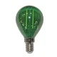 Διακοσμητική λάμπα led σφαιρική G45 Ε14 ισχύος 2W 230V πράσινη ceramic filament δέσμης 330°