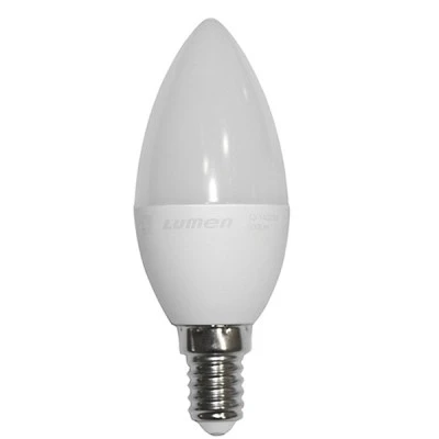 Λάμπα led κερί Ε14 C37 6W 230V 6200k ψυχρό λευκό φως λευκό σώμα ματ γυαλί 540 lumen Λάμπα led κερί Ε14 C37 6W 230V 6200k ψυχρό λευκό φως λευκό σώμα ματ γυαλί 540 lumen