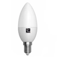 Λάμπα led C37 κερί Ε14 ισχύος 6W 230V ντιμαριζόμενη 3000k θερμό λευκό φως με ματ κάλυμμα