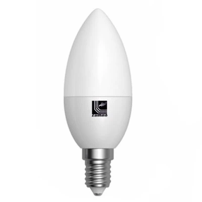 Λάμπα led C37 κερί Ε14 ισχύος 6W 230V ντιμαριζόμενη 3000k θερμό λευκό φως με ματ κάλυμμα Λάμπα led C37 κερί Ε14 ισχύος 6W 230V ντιμαριζόμενη 3000k θερμό λευκό φως με ματ κάλυμμα