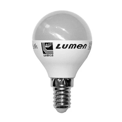 Λάμπα led G45 σφαιρική Ø45mm E14 3W 230V 3000k θερμό λευκό φως 250lm με ματ κάλυμμα Economy
