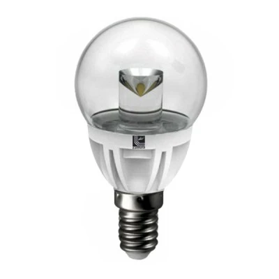 Λάμπα led G45 σφαιρική Ø45mm E14 3W 230V 3000k θερμό λευκό φως 230Lm με διάφανο κάλυμμα Λάμπα led G45 σφαιρική Ø45mm E14 3W 230V 3000k θερμό λευκό φως 230Lm με διάφανο κάλυμμα