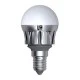 Λάμπα led G45 σφαιρική Ø45mm E14 6W 230V 3000k θερμό λευκό φως 500lm με ματ κάλυμμα αλουμινίου