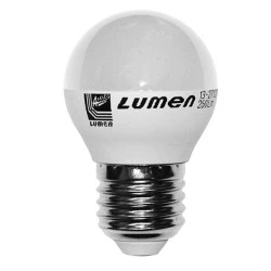 Λάμπα led G45 σφαιρική Ø45mm E27 3W 230V 3000k θερμό λευκό φως 250lm με ματ κάλυμμα Economy