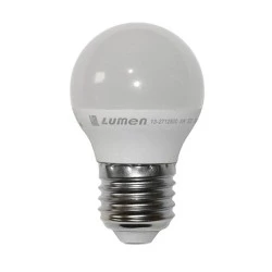 Λάμπα led G45 Ø45mm σφαιρική E27 5W 230V 6200k ψυχρό λευκό φως 420lm με ματ κάλυμμα Economy