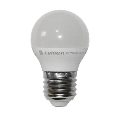 Λάμπα led σφαιρική G45 Ø45mm E27 5W 230V 3000k θερμό λευκό φως 400lm με ματ κάλυμμα Economy Λάμπα led σφαιρική G45 Ø45mm E27 5W 230V 3000k θερμό λευκό φως 400lm με ματ κάλυμμα Economy