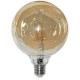 Διακοσμητική λάμπα led filament Globe μελί Ø125mm E27 6W 230V 2200k θερμό λευκό φως 600lm