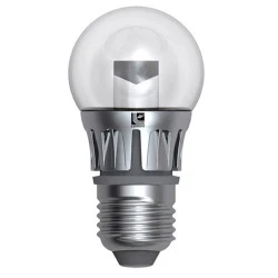 Λάμπα led σφαιρική G45 Ø45mm Ε27 5W 230V 3000k θερμό λευκό φως 400Lm με διάφανο κάλυμμα