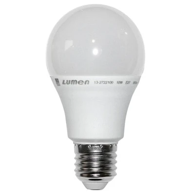 Λάμπα led A60 αχλάδι E27 ισχύος 10W 230V 6200k ψυχρό λευκό φως 860 lumen με ματ κάλυμμα