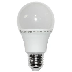 Λάμπα led A60 αχλάδι E27 10W 230V 3000k θερμό λευκό φως 830 lumen λευκό σώμα ματ γυαλί