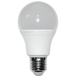 Λάμπα led A60 αχλάδι E27 ισχύος 10W 230V 4000k ενδιάμεσο λευκό φως 1000 lumen λευκό σώμα ματ γυαλί
