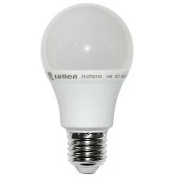 Λάμπα led A60 αχλάδι E27 12W 230V 6200k ψυχρό λευκό φως 1240 lumen λευκό σώμα ματ γυαλί