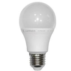 Λάμπα led A60 αχλάδι E27 12W 230V ντιμαριζόμενη 6200k ψυχρό λευκό φως δέσμης 300° 1050 lumen