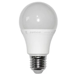 Λάμπα led αχλάδι A60 E27 12W 230V 4000k ενδιάμεσο λευκό φως 1200 lumen λευκό σώμα ματ γυαλί