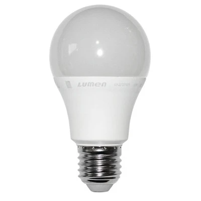Λάμπα led αχλάδι A60 E27 12W 230V 4000k ενδιάμεσο λευκό φως 1200 lumen λευκό σώμα ματ γυαλί