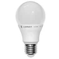 Λάμπα led A60 αχλάδι E27 6W 230V 6200k ψυχρό λευκό φως 500 lumen λευκό σώμα ματ κάλυμμα