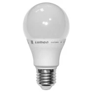 Λάμπα led A60 αχλάδι E27 ισχύος 6W 230V 3000k θερμό λευκό φως 480 lumen λευκό σώμα ματ κάλυμμα