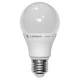 Λάμπα led A60 αχλάδι E27 ισχύος 6W 230V 3000k θερμό λευκό φως 480 lumen λευκό σώμα ματ κάλυμμα