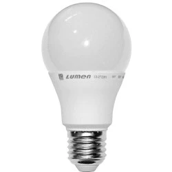Λάμπα led A60 αχλάδι E27 6W 230V 4000k ενδιάμεσο λευκό φως 600 lumen λευκό σώμα ματ κάλυμμα