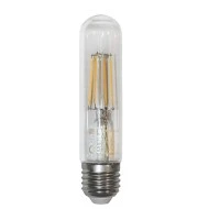 Διακοσμητική λάμπα led T30 σωλήνας E27 6W 230V 2800k θερμό λευκό φως 700lm διάφανη