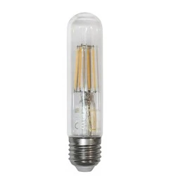Διακοσμητική λάμπα led T30 σωλήνας E27 6W 230V 2800k θερμό λευκό φως 700lm διάφανη