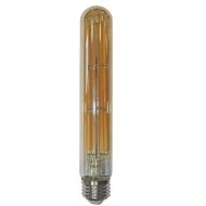 Διακοσμητική λάμπα led T30 σωλήνας μελί E27 ισχύος 6W 230V 2200k θερμό λευκό φως 650lm