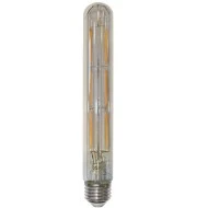 Διακοσμητική λάμπα led filament T30 σωλήνας  E27 6W 230V 2800k θερμό λευκό φως 850lm διάφανη