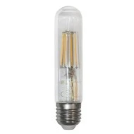 Διακοσμητική λάμπα led  E27 σωλήνας 6W 230V ντιμαριζόμενη 2800k θερμό λευκό φως 700lm διάφανη